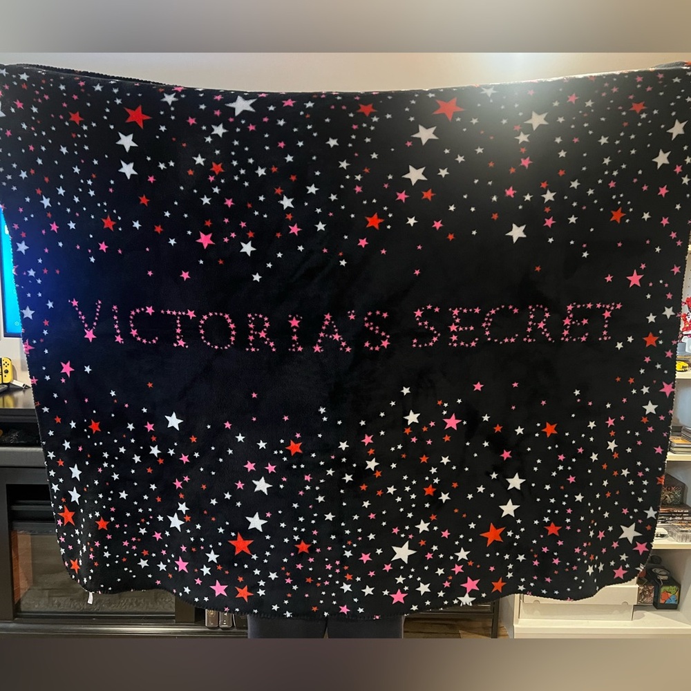 Victoria's Secret Black Starry Throw